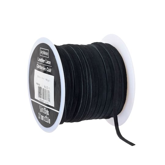 6 Pack: 1/8" Suede Leather Lace Trim by ArtMinds